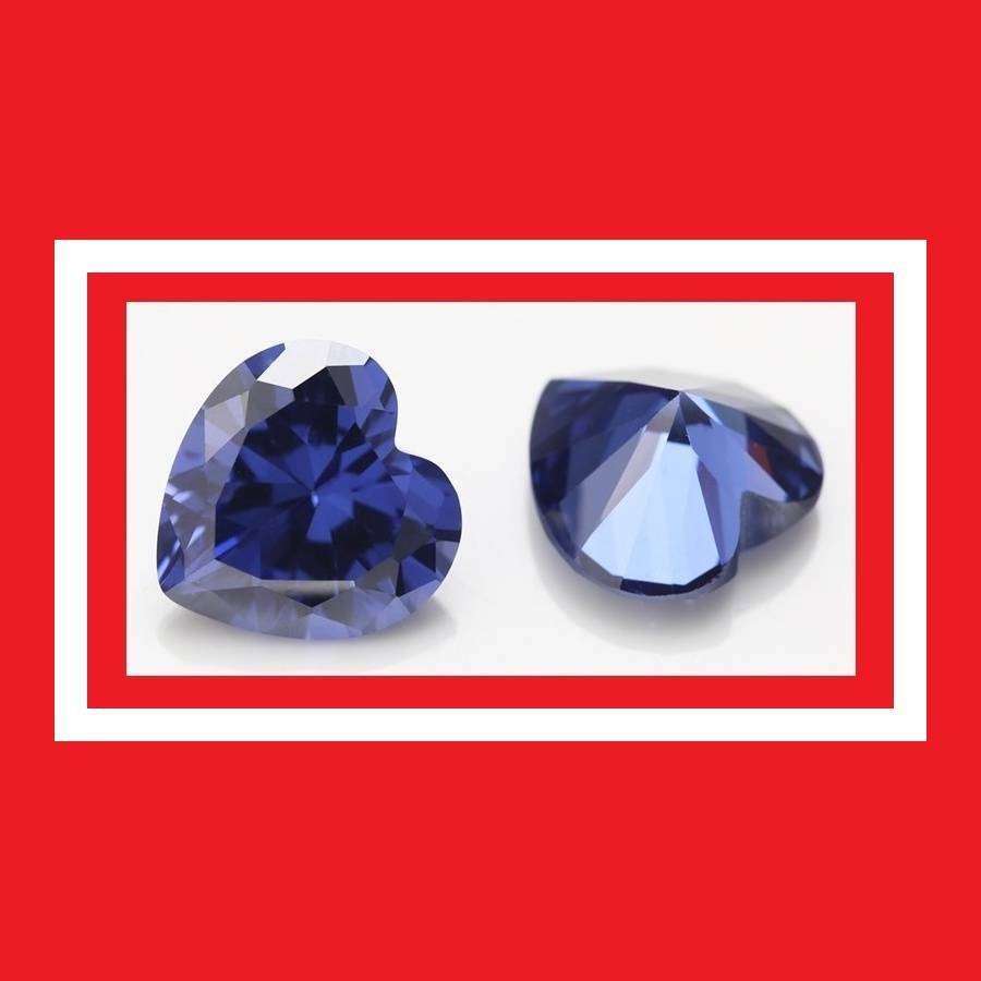 Tanzanite [Created Simulant] - Faceted Heart Shape - 6.32cts