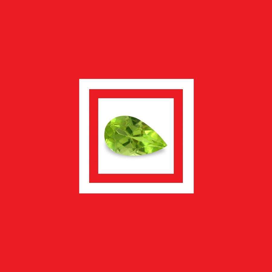 Peridot [Myanmar] - Faceted Pear Shape - 0.24cts