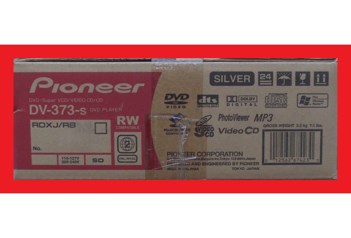 PIONEER DVD Player Model DV-373s Plus FREE RCA To HDMI Converter