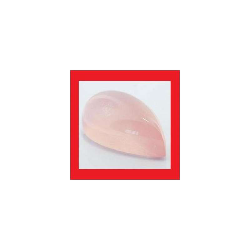 Quartz [Rose Africa] - Pear Shape Cabochon - 0.98cts