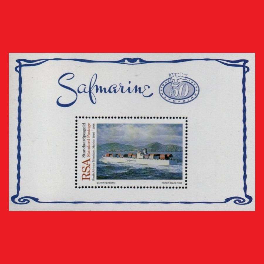 1996-08-05 SACC972 50th Anniversary Safmarine Mini Sheet