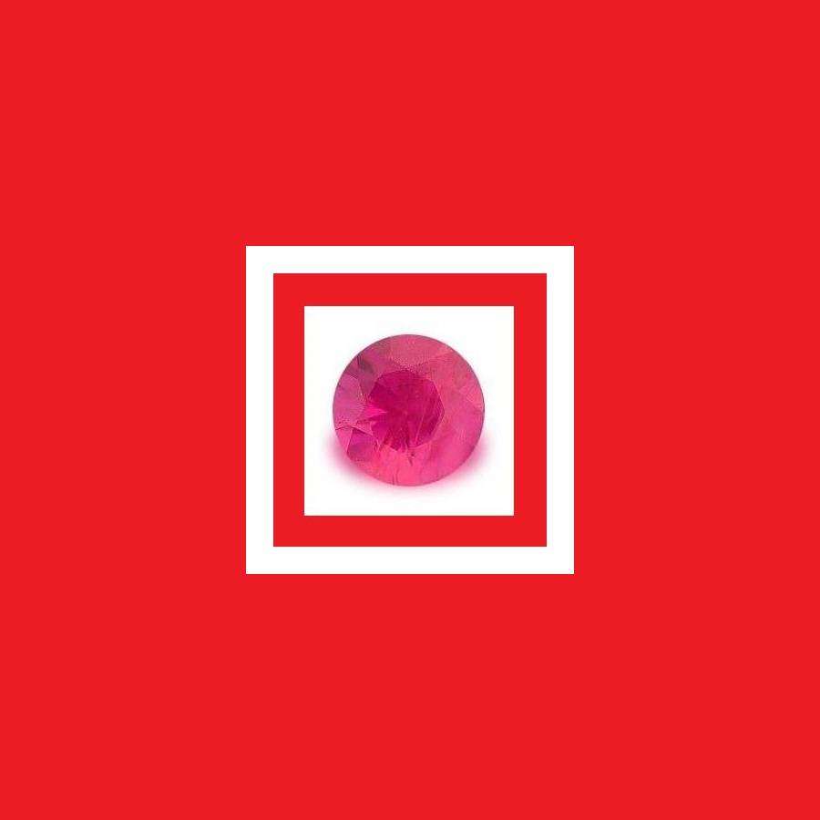Ruby (Thailand) - Faceted Round Shape - +/-0.04cts