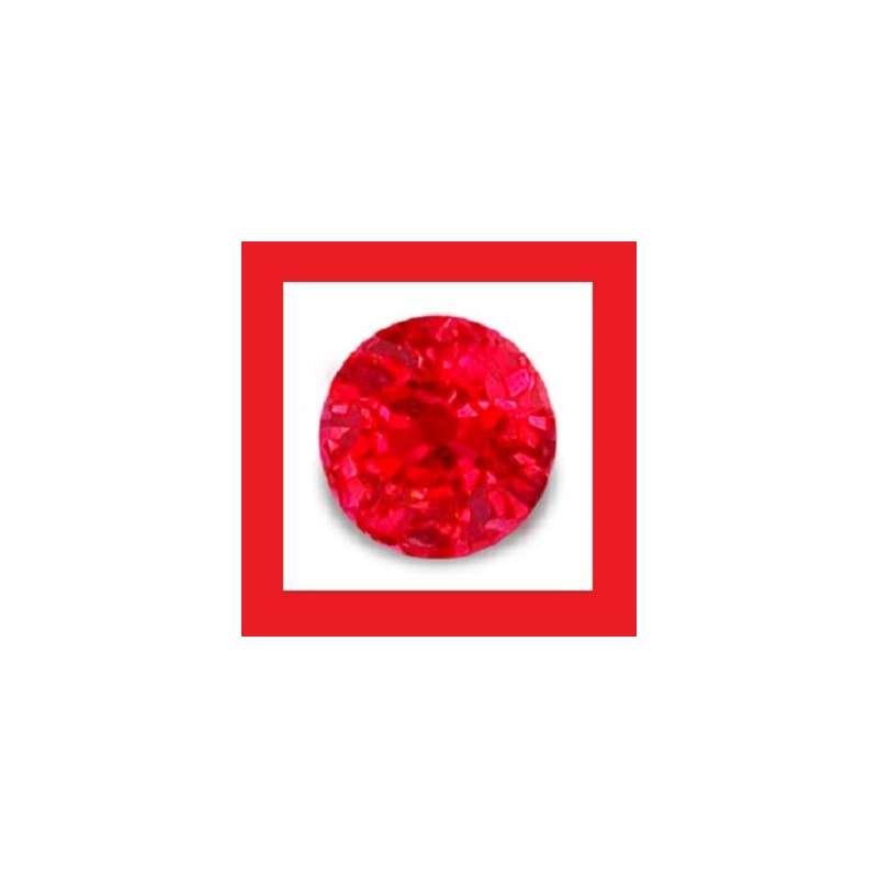 Ruby [Myanmar] - Faceted Round Shape - 0.25cts