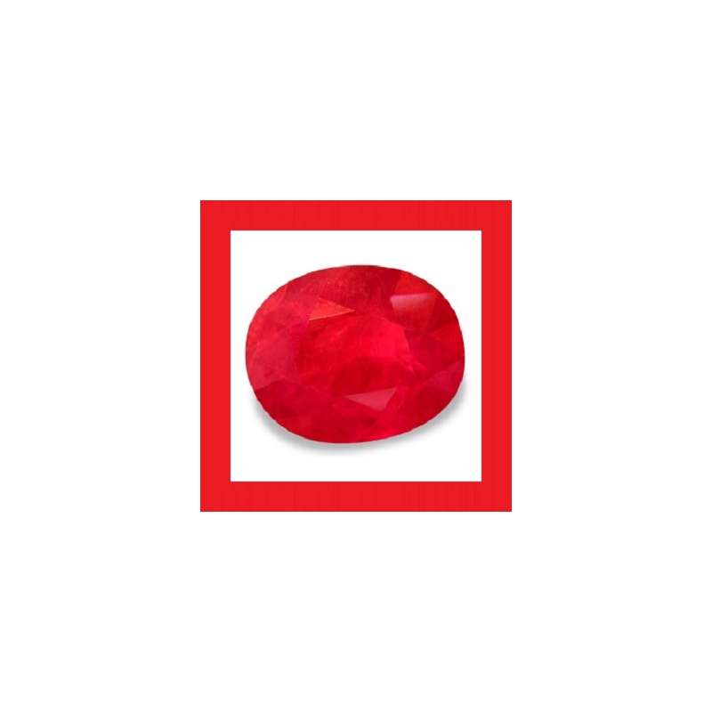 Ruby [Myanmar] - Faceted Oval Shape - 0.19cts