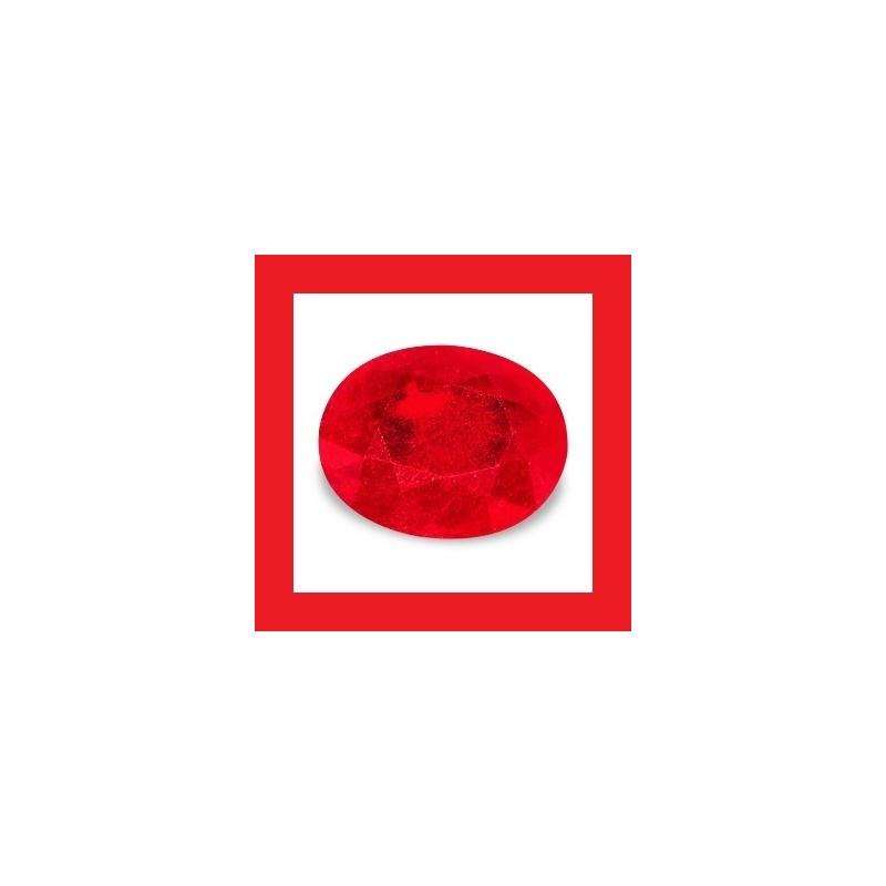 Ruby [Myanmar] - Faceted Oval Shape - 0.95cts