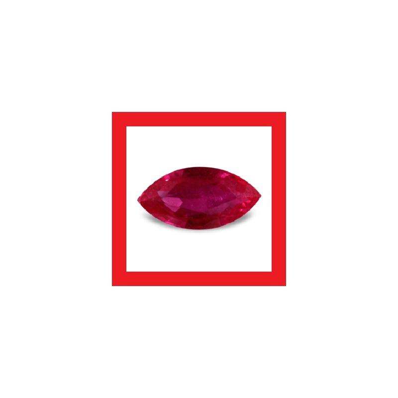 Ruby [Madagascar] - Faceted Marquise Shape - 0.32cts