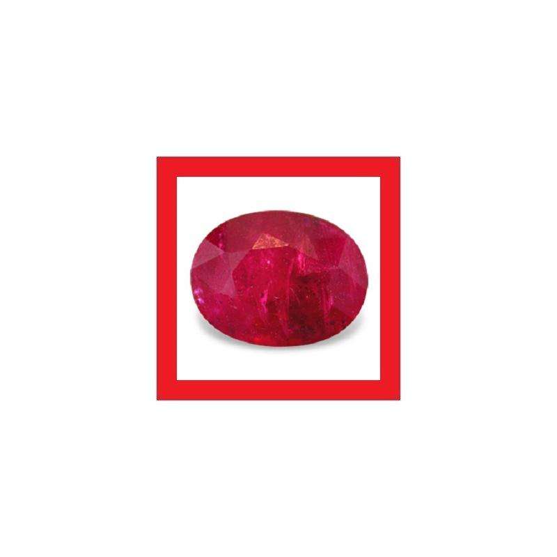 Ruby [Africa] - Faceted Oval Shape - 2.81cts