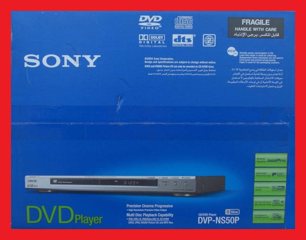 SONY DVD Player Model DVP-NS50P Plus FREE RCA To HDMI Converter