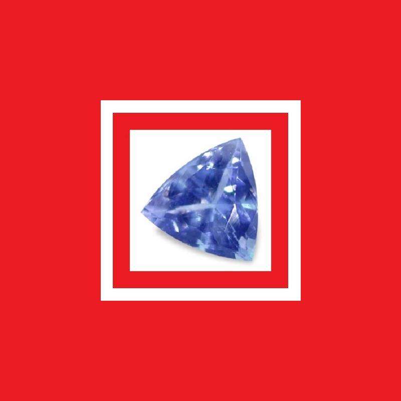 Tanzanite [Tanzania, Africa] - Faceted Triangle Shape - 0.13cts