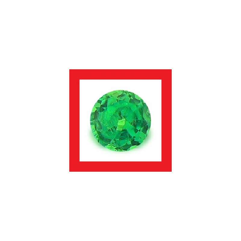 Tsavorite [Kenya] - Faceted Round Shape - 0.10cts