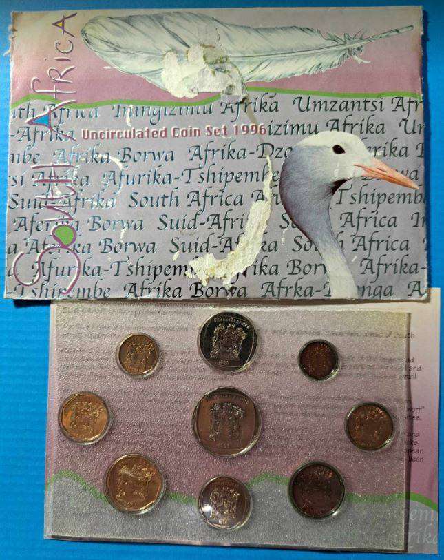 ***  1996 - CIRCULATION COIN SET IN ENVELOPE ***