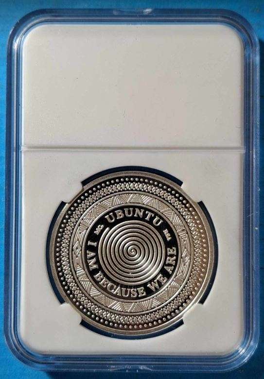 *** 2024 - CAPE TOWN COIN FAIRE - 1 OZ FINE SILVER - UBUNTU - MINTAGE 1000 ONLY  ***