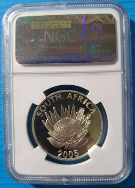 *** 2005 - SA SILVER R1 - ALBERT LUTHULI - NGC PF68 ULTRA CAMEO **