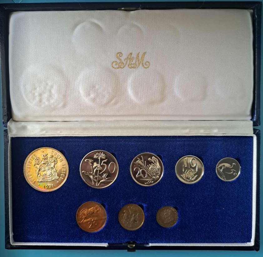 *** 1971 - SA SHORT PROOFSET WITH SILVER R1 ***