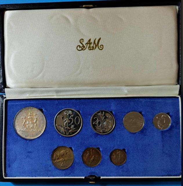 1973 South Africa Short Proof Set with Silver R1
