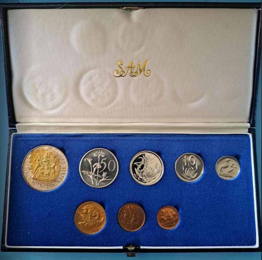 1977 South Africa Short Proof Set with Silver R1