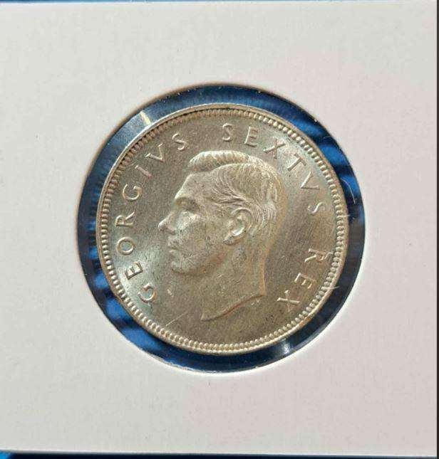*** 1952 - SA UNION 2 SHILLING IN MYLAR #14 ***