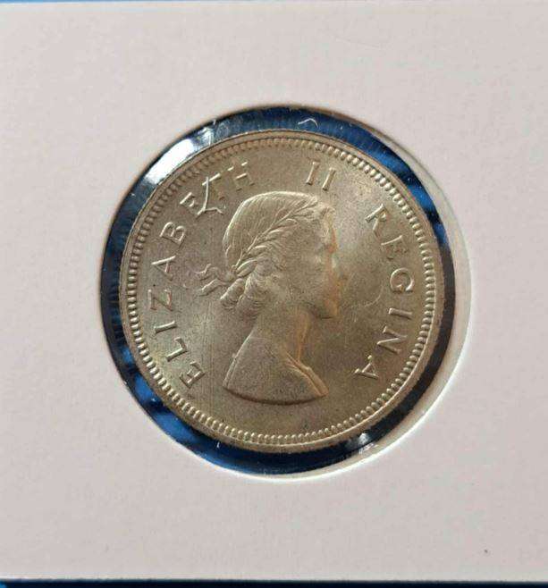 *** 1953 - SA UNION 2 SHILLING IN MYLAR #15 - GREAT CONDITION ***