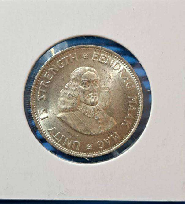 *** 1964 - SA SILVER DECIMAL 20 CENT IN MYLAR #16 - GREAT CONDITION ***