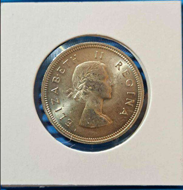 *** 1960 - SA UNION 2 SHILLING IN MYLAR #17 - GREAT CONDITION ***