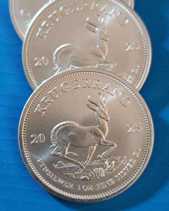 2025 SA Silver Krugerrand - 1 oz Fine Silver
