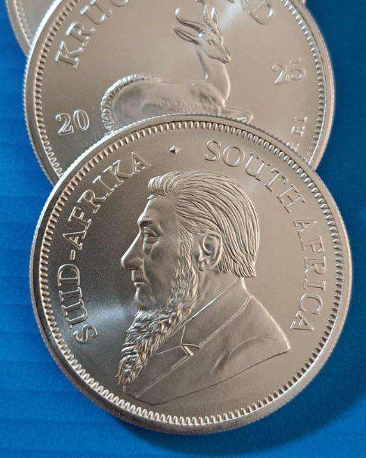 2025 SA Silver Krugerrand - 1 oz Fine Silver