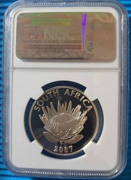 *** 2007 - SA SILVER R1 - FW DE KLERK - NGC PF68 ULTRA CAMEO ***