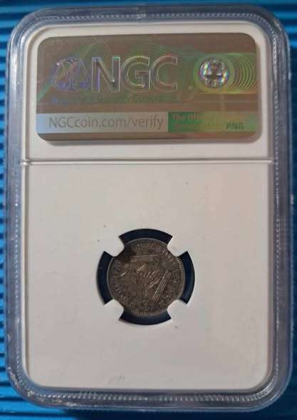 *** 1935 - SA UNION 3 PENCE - NGC AU55 ***