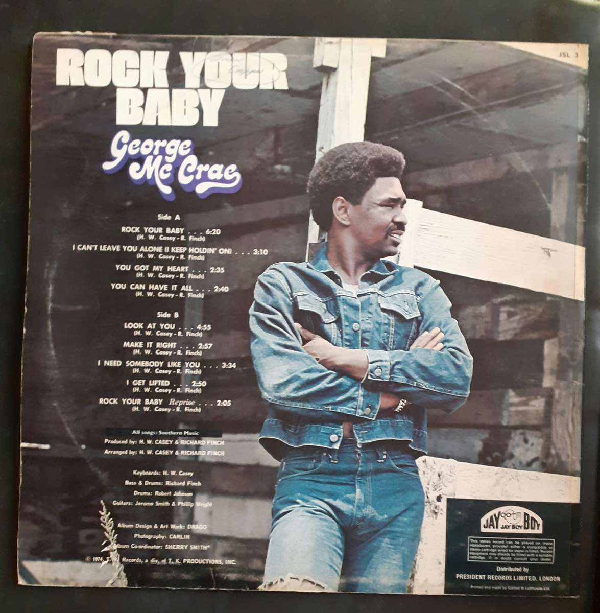 George McCrae - Rock Your Baby LP Vinyl Record - UK Pressing