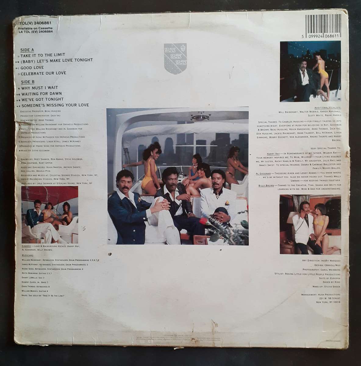 Ray, Goodman & Brown - Take It To The Limit LP Vinyl Record