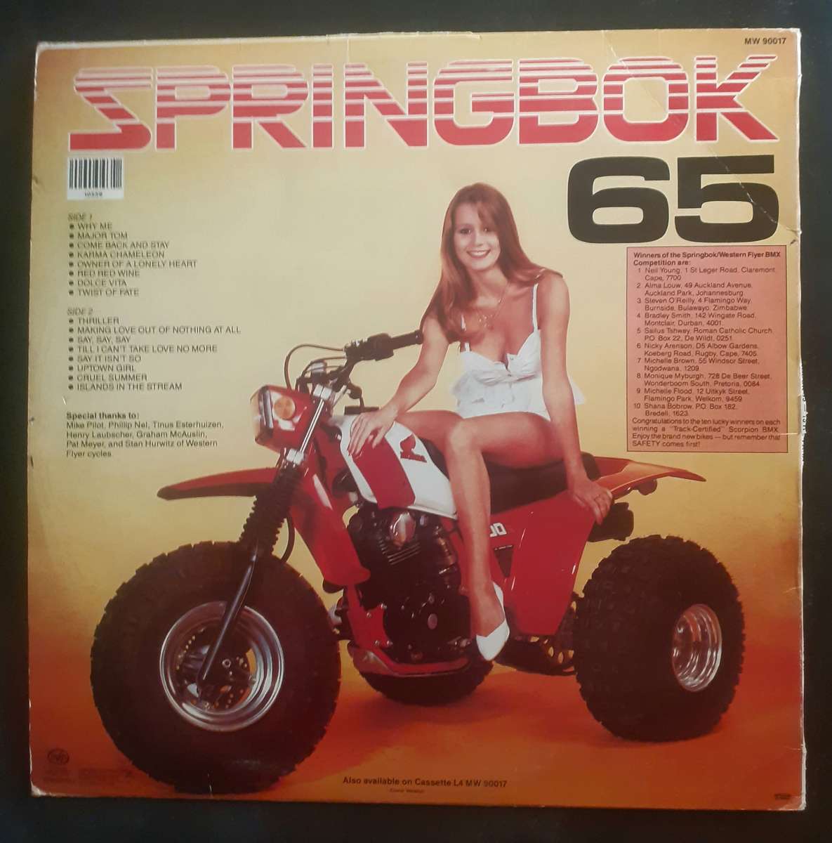 Springbok Hit Parade Vol.65 LP Vinyl Record