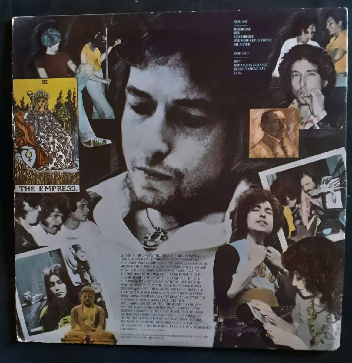 Bob Dylan - Desire LP Vinyl Record - USA Pressing