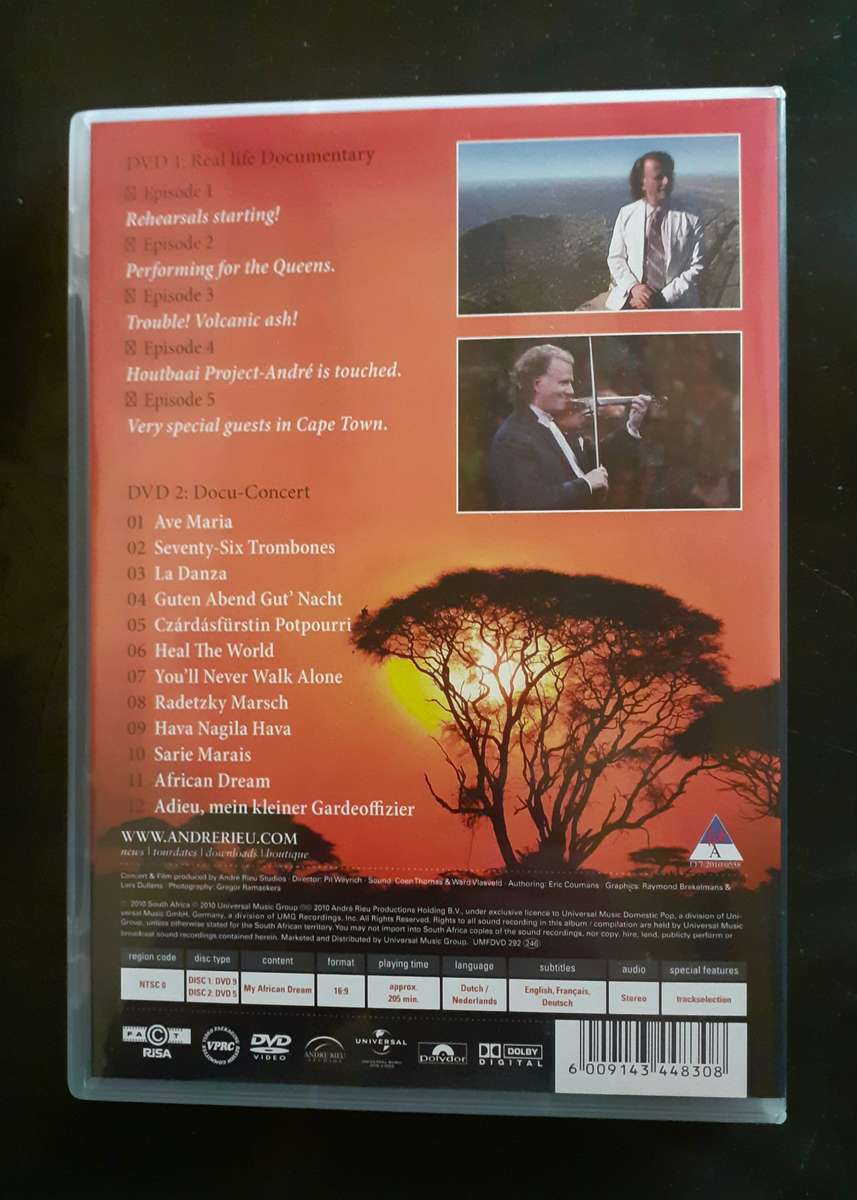 Andre Rieu - My African Dream (2 DVD Set)