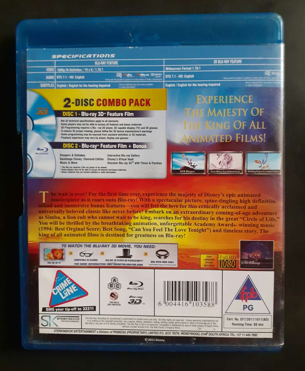 Lion King 3D - Diamond Edition (Blu-ray & Blu-ray 3D Set)