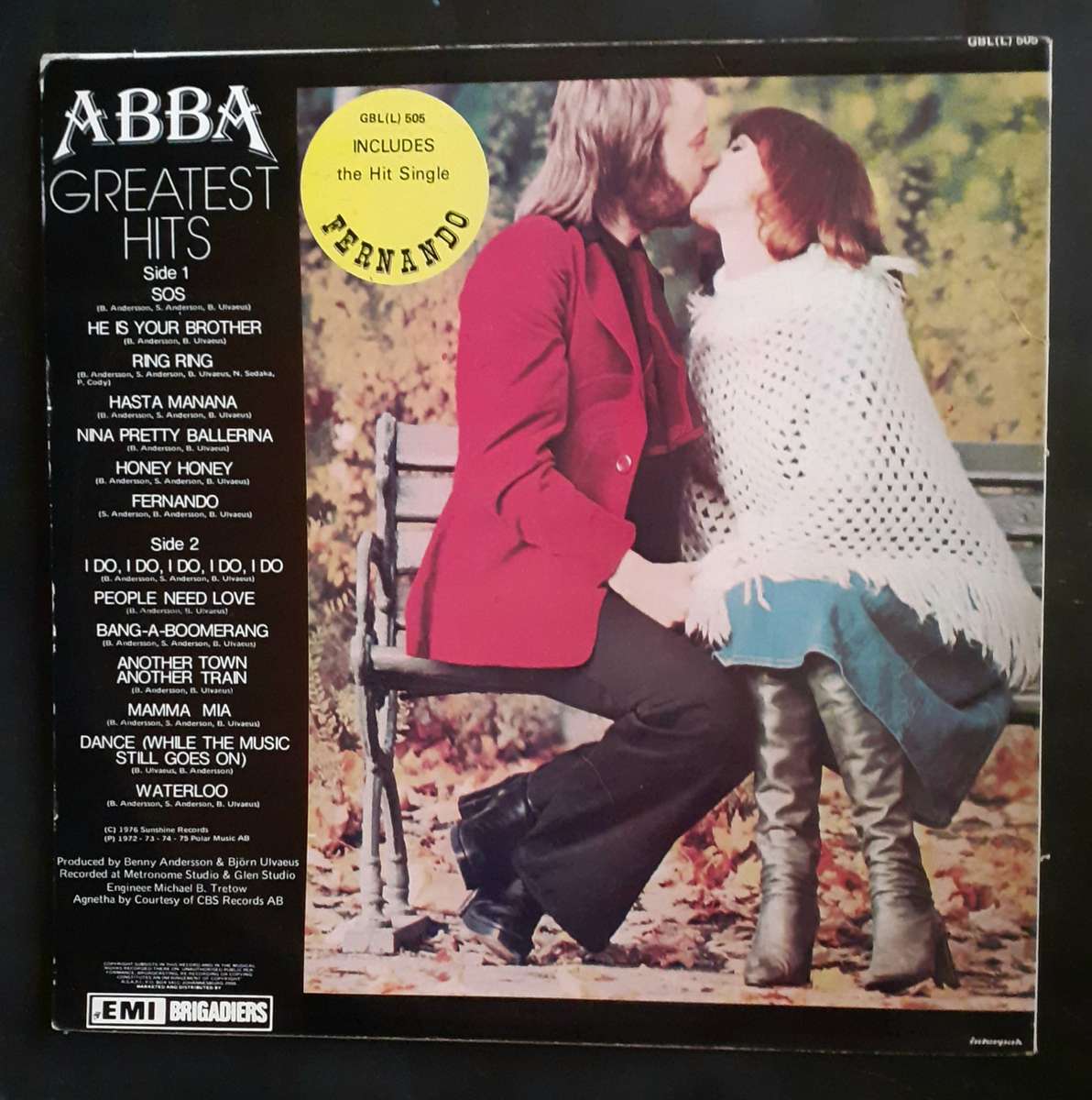 ABBA Greatest Hits LP Vinyl Record