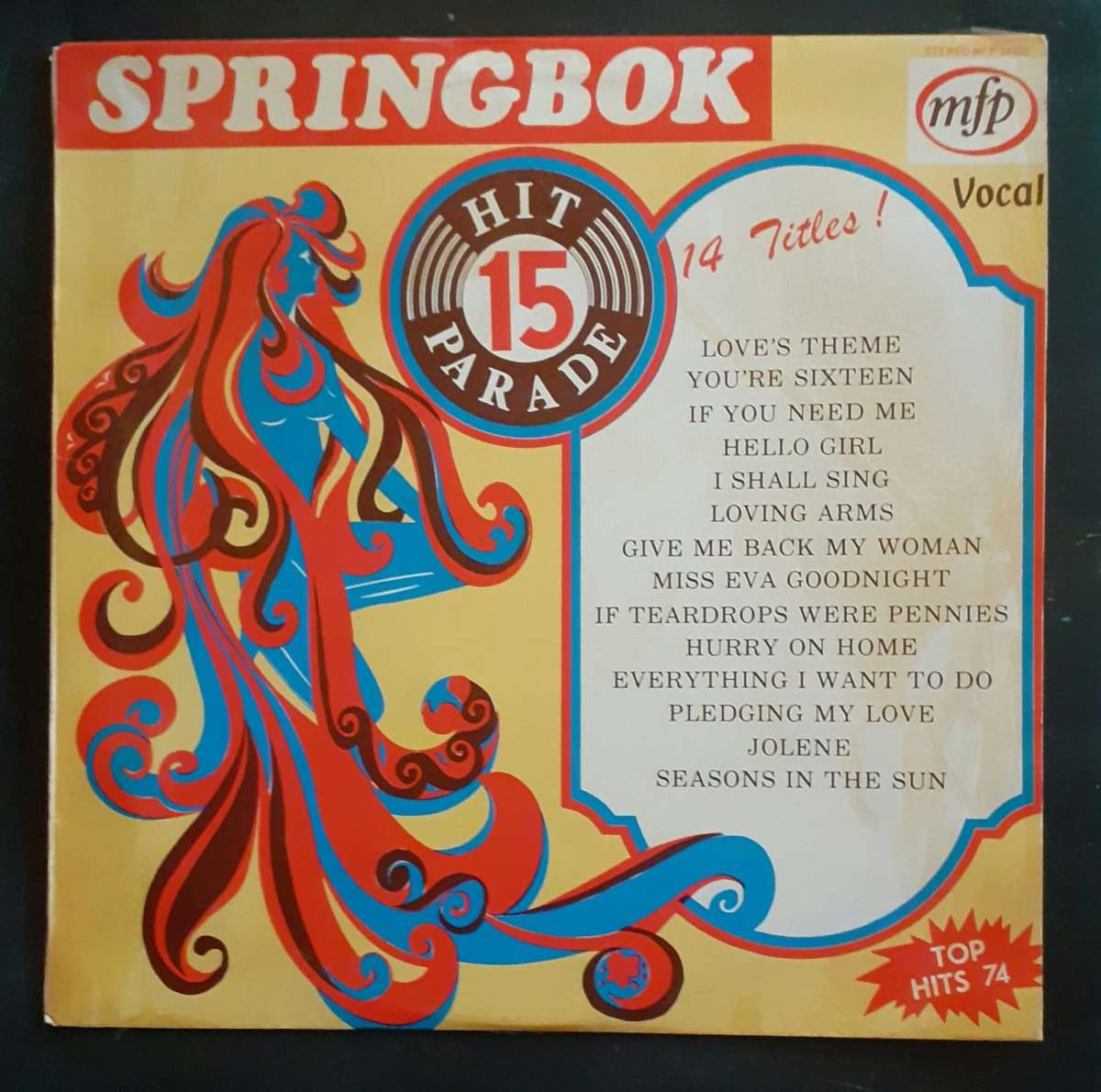 Springbok Hit Parade Vol.15 LP Vinyl Record