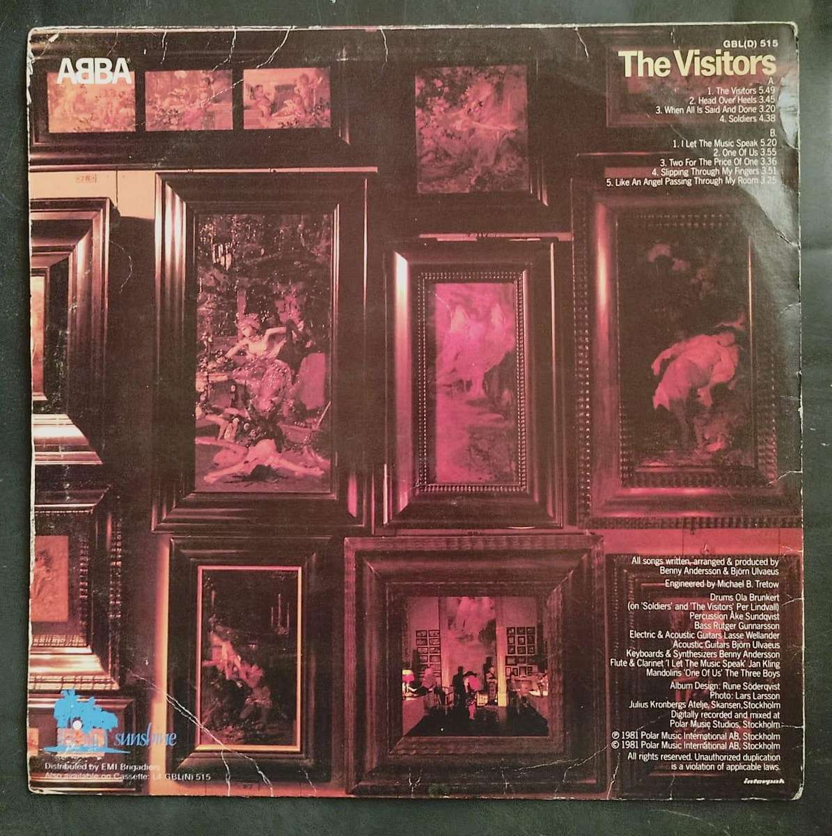 ABBA - The Visitors LP Vinyl Record