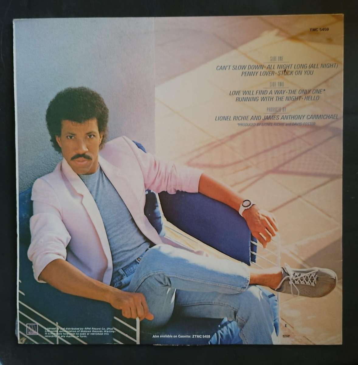Lionel Richie - Can't Slow Down LP Vinyl Record