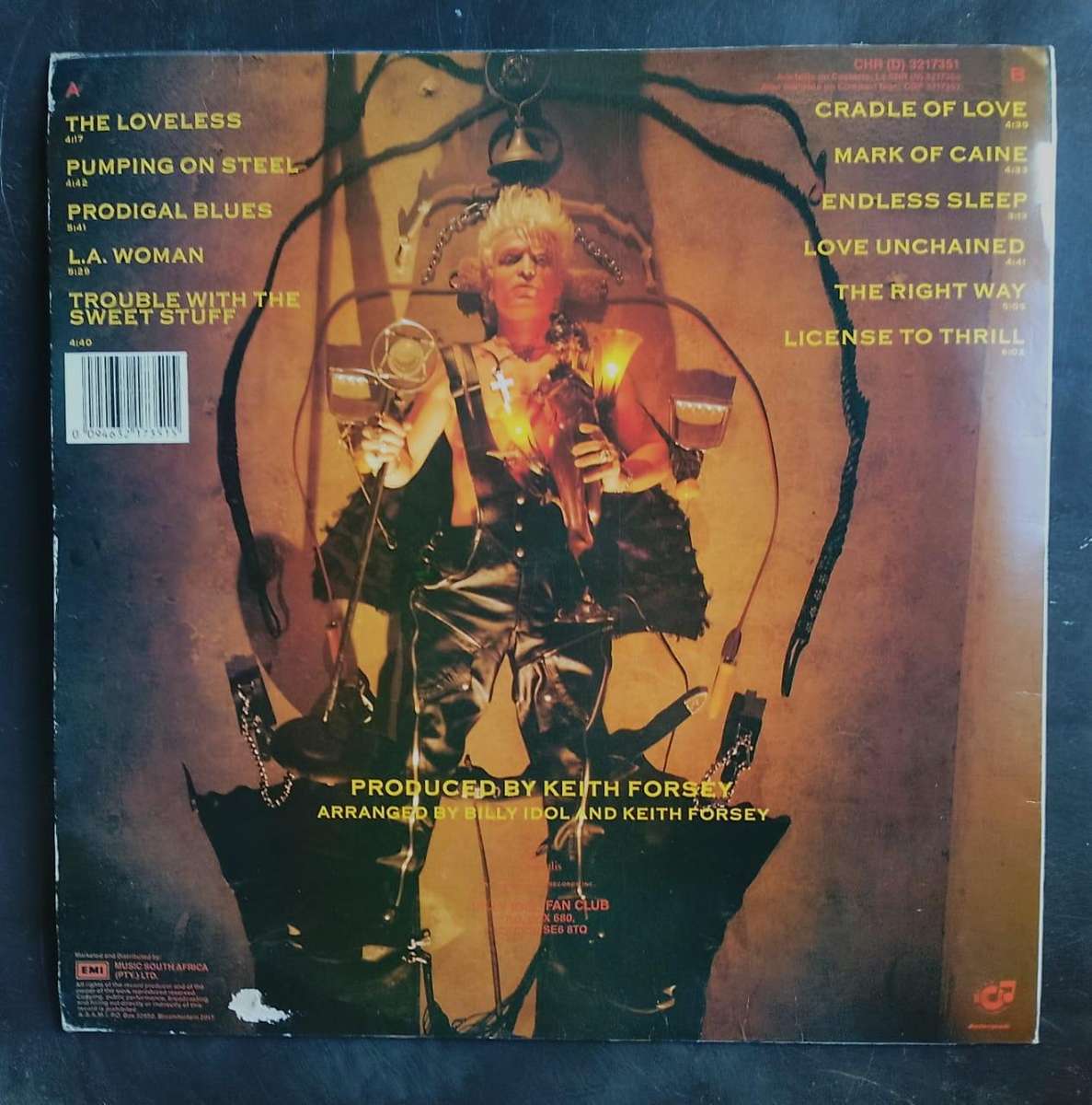 Billy Idol - Charmed Life LP Vinyl Record