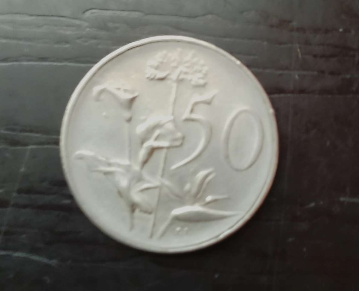 South Africa - 1977 50c Coin