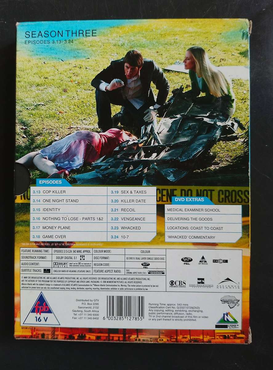 CSI : Miami - Season 3 Episodes 3.13 - 3.24  (3 DVD Set)