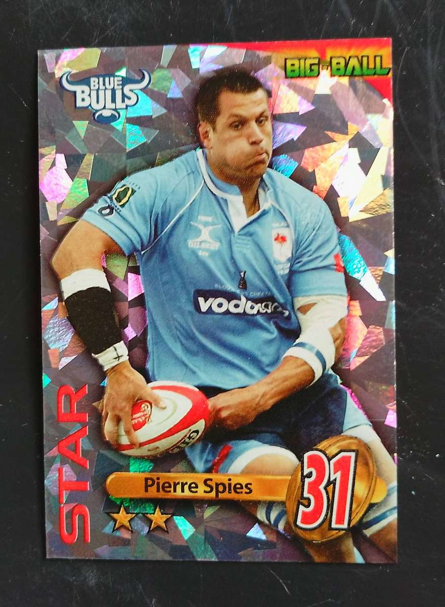 PIERRE SPIES - 2010 BIG BALL RUGBY COLLECTION STAR PLAYER CARD
