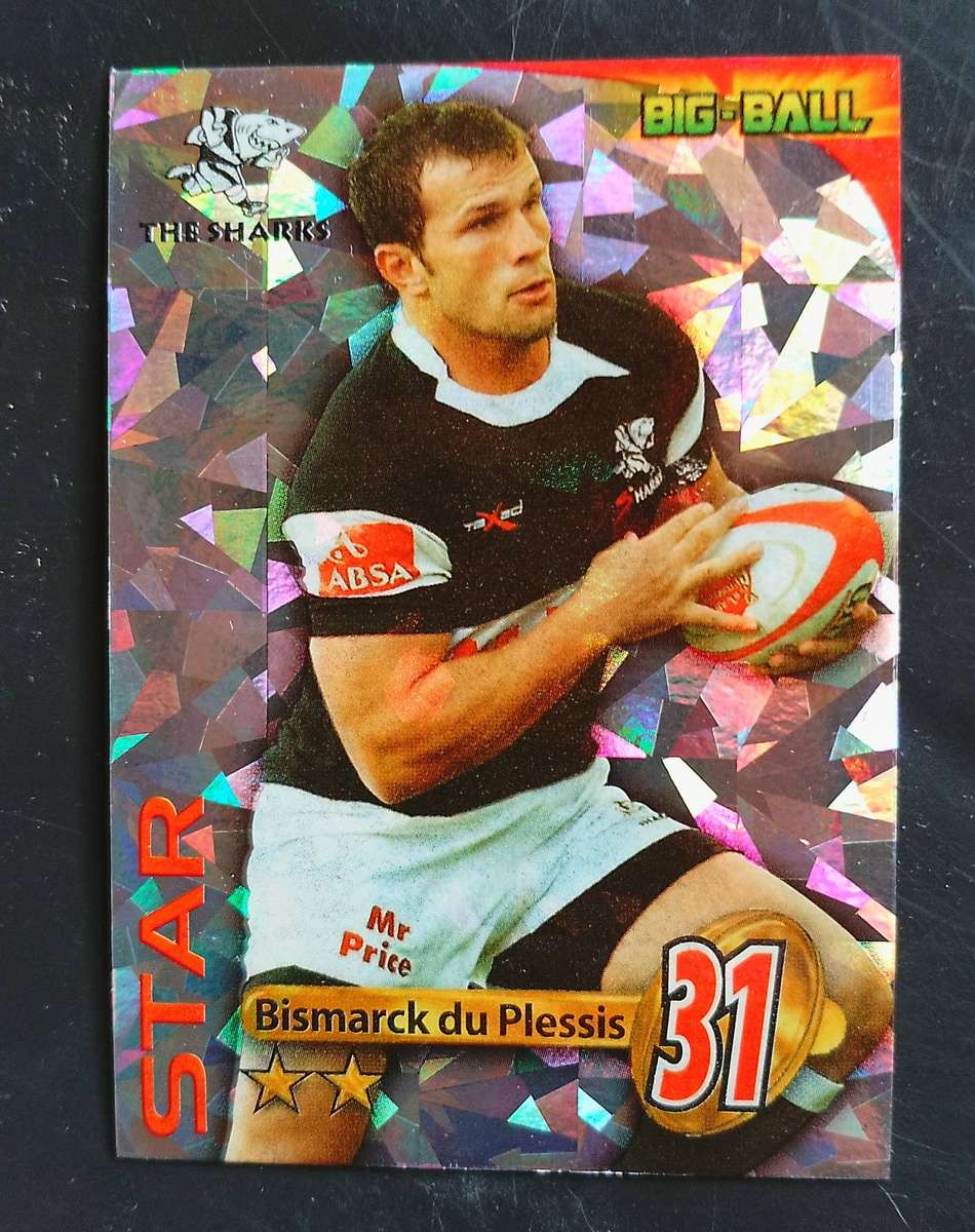 BISMARCK DU PLESSIS - 2010 BIG BALL RUGBY COLLECTION STAR PLAYER CARD