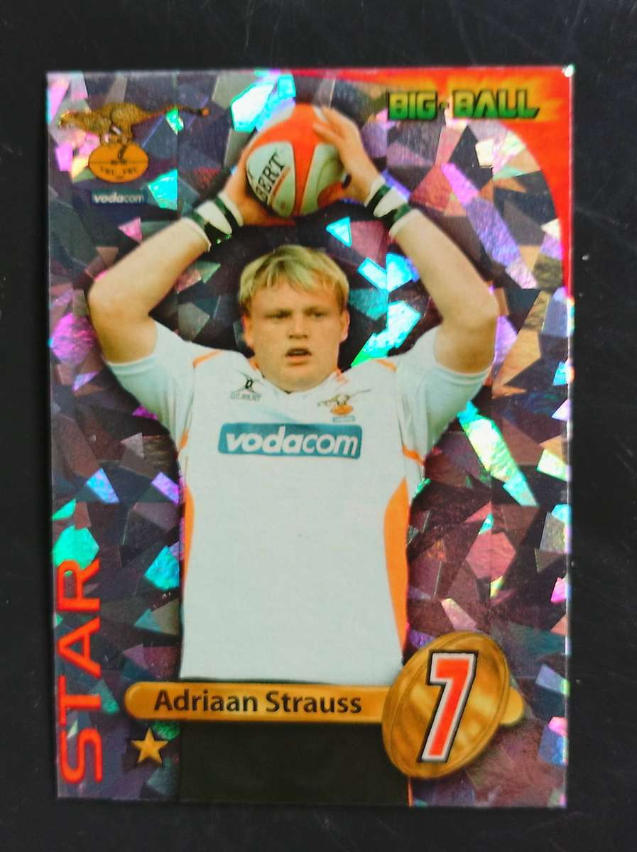 ADRIAAN STRAUSS - 2010 BIG BALL RUGBY COLLECTION STAR PLAYER CARD