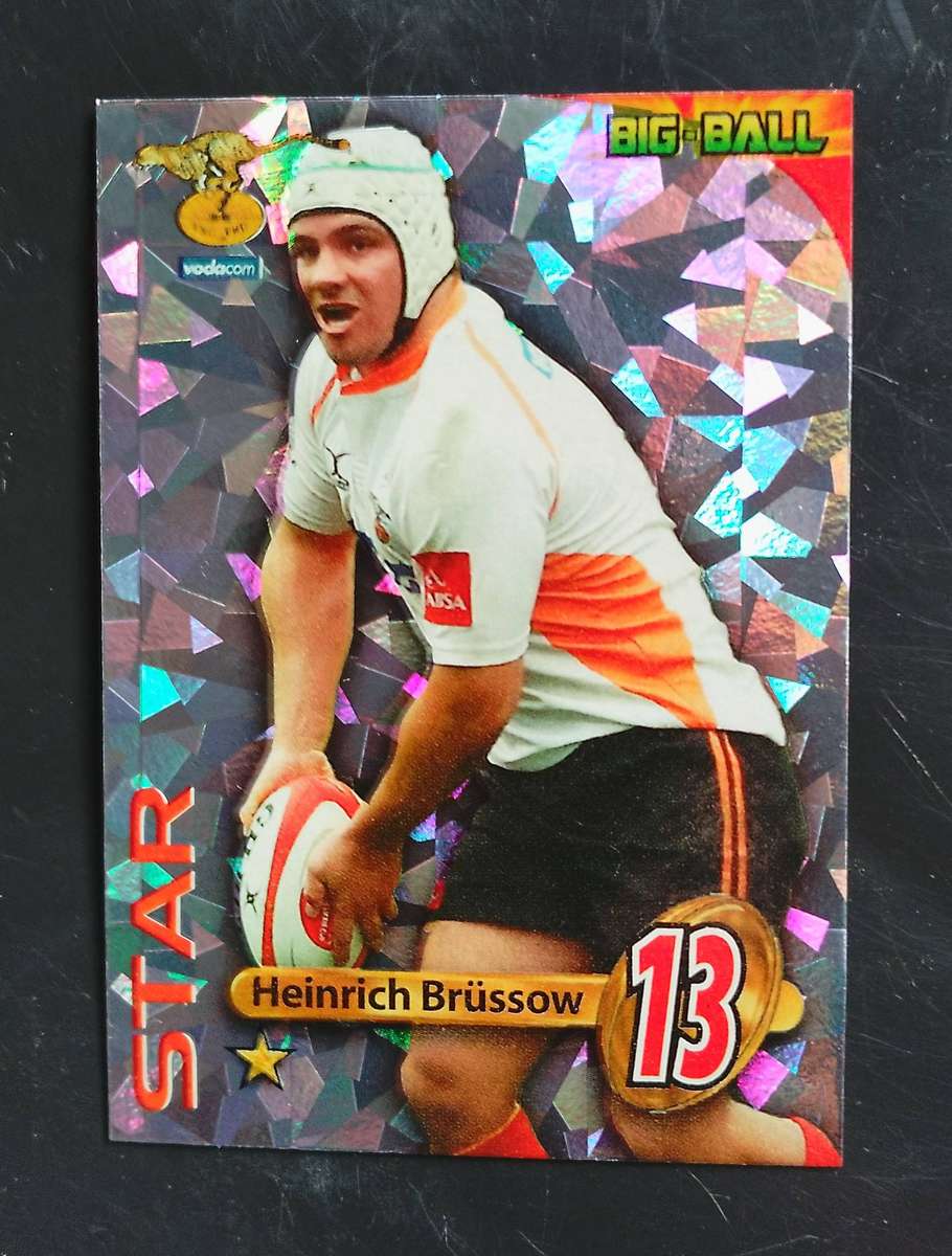 HEINRICH BRUSSOW - 2010 BIG BALL RUGBY COLLECTION STAR PLAYER CARD