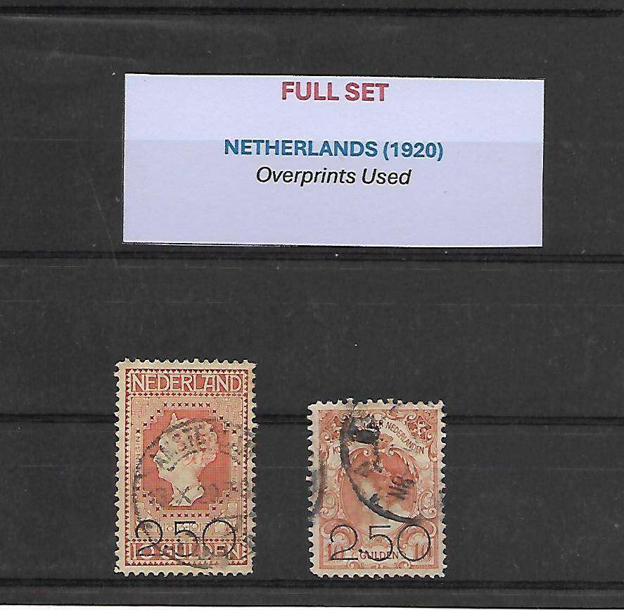 Netherlands 1920 Overprints