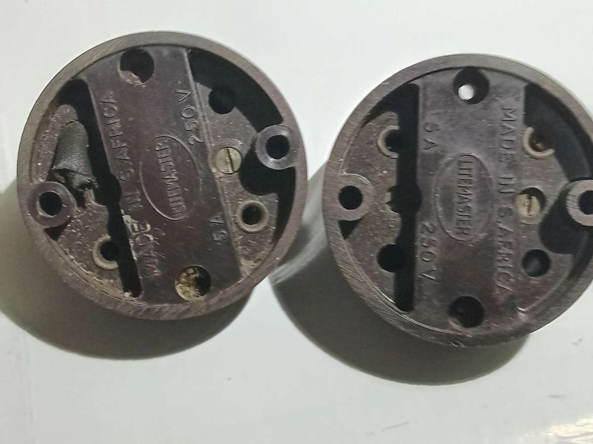 Bakelite Crabtree switches x 2