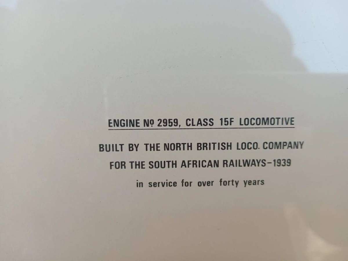 SAR TRAIN PICTURE LOCOMOTIVE ENGINE NO2959