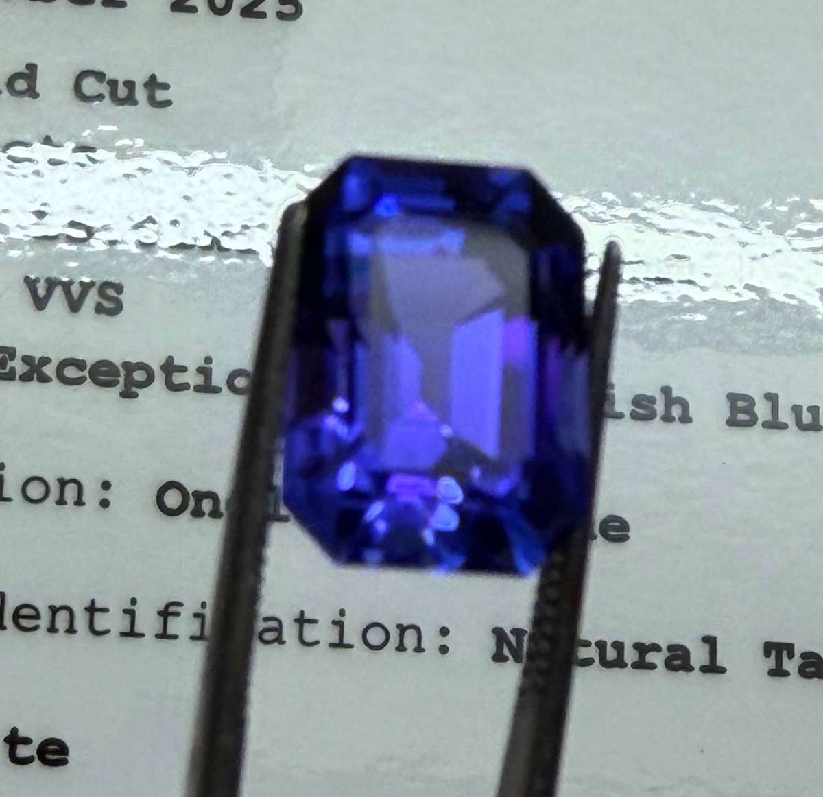 12.23CT PREMIUM INVESTMENT TANZANITE * Certified Tanzanite *