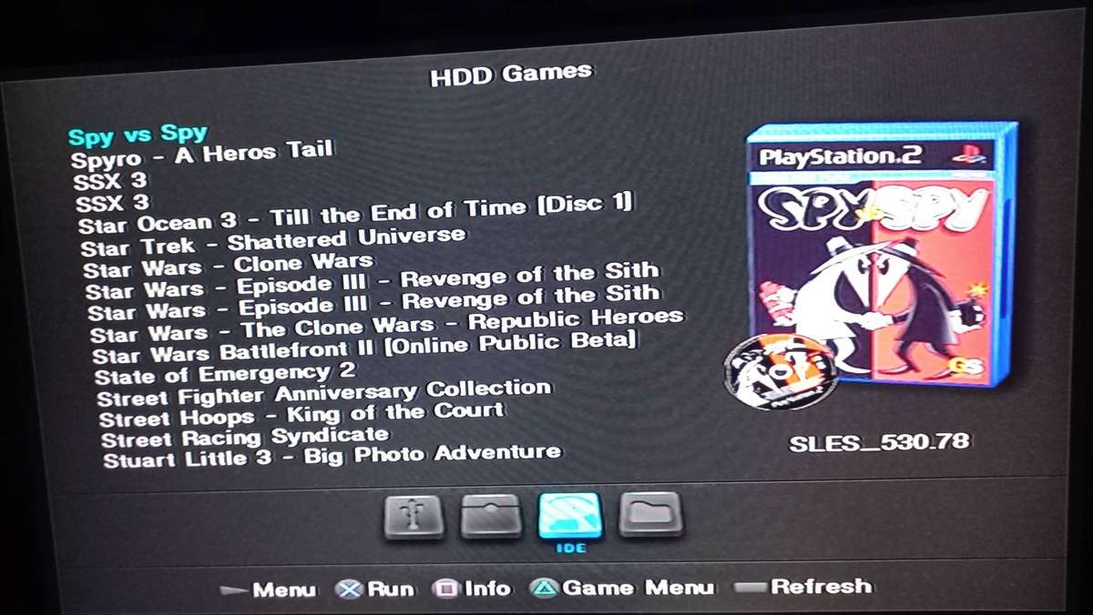 PS2 Phat+ Hard drive (1 TB) + Adaptor + 8 MB Memory card/ PS2 Phat Console